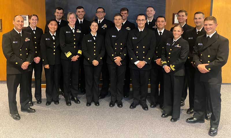 BOTC 140 at billet night with RADM Hann