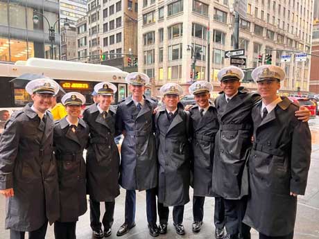 Members of BOTC 140 pose after the parade.